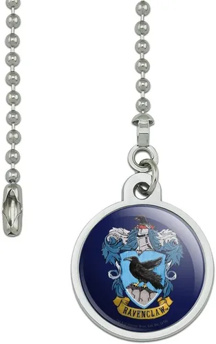 Vista 2 de GRAPHICS & MORE Harry Potter Ravenclaw - Ventilador de techo pintado con cresta y cadena de luz