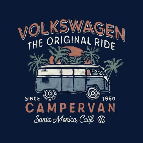 Vista 2 de Volkswagen The Original Ride Campervan - Camiseta para hombre