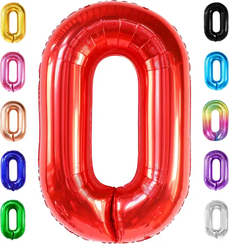 Vista 223 de KatchOn Globo negro del número 1 de 40 pulgadas, globo de feliz cumpleaños