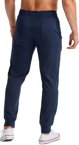 Vista 2 de Hanes Originals - Pantalones deportivos con bolsillos, camiseta de triple mezcla para hombre