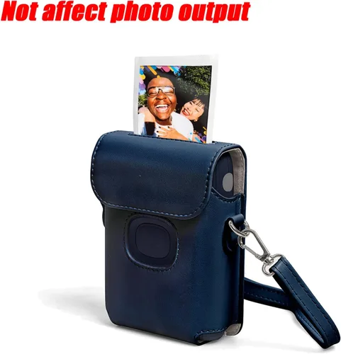 Vista 3 de Mini Link 2 Funda para cámara Fujifilm Instax Mini Link 2 Smartphone Accesorios de impresora fotográfica PU cuero bolsa de hombro cubierta
