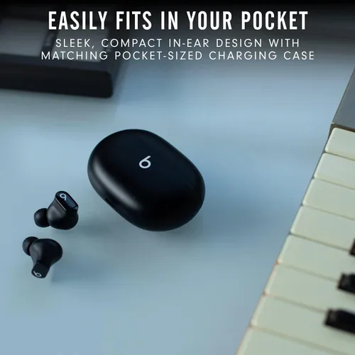 Vista 5 de Beats Studio Buds + Auriculares inalámbricos con cancelación de ruido, color negro/dorado (renovados)