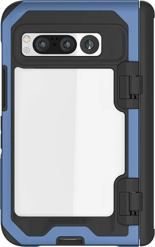 Vista 17 de Ghostek Atomic - Funda delgada transparente, parachoques de aluminio, protección resistente a prueba de golpes para Google Pixel 7 (6.3 pulgadas)