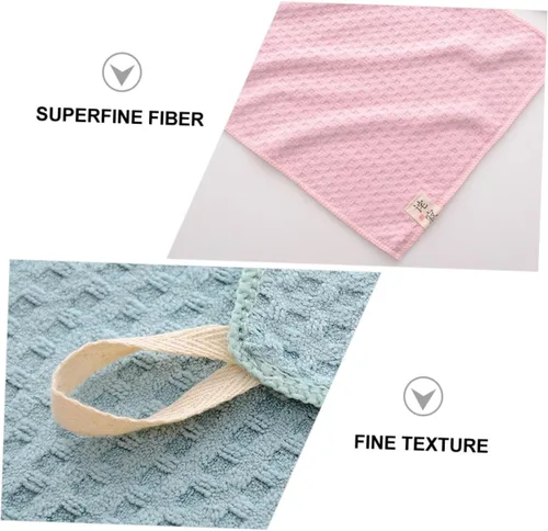 Vista 4 de 4 toallas cuadradas de secado rápido, toallas de baño de microfibra para niños, toallas pequeñas de secado rápido, toallas delicadas para la cara