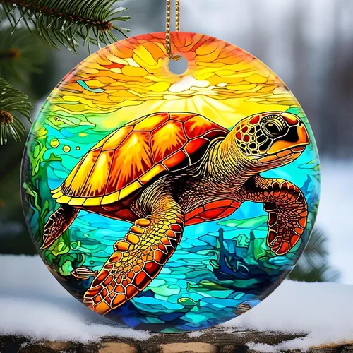 Vista 22 de Touber Adorno Navideño, Adorno de Navidad, Idea de Regalo de Vacaciones, Recuerdo Familiar, Cerámica Redonda, Intercambio de Regalos, Idea de Abeja