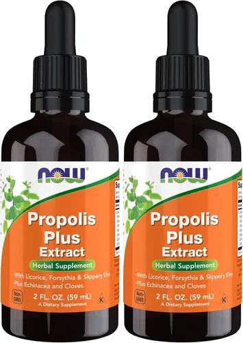 Vista 8 de NOW Foods Suplementos, Propolis Plus Extracto líquido con gotero, suplemento herbario, 2 onzas