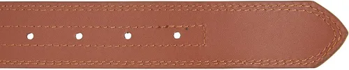 Vista 5 de Nautica Men's Signature Leather and Canvas Belt Ribbon Detail Flag Design Classic Casual Metal Buckle