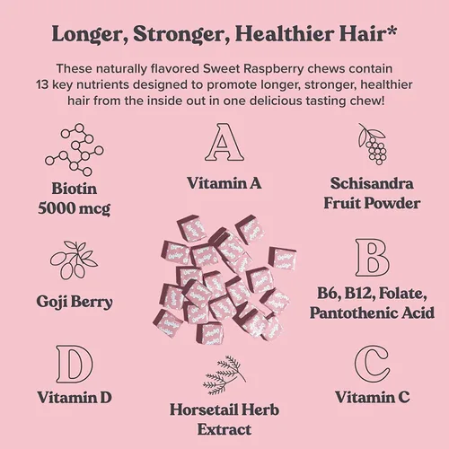 Vista 6 de CHEWSY Suplemento de apoyo inmunológico 6 en 1 con sabor a fruta + masticables multivitamínicos para mujer + masticables de sueño tranquilo +