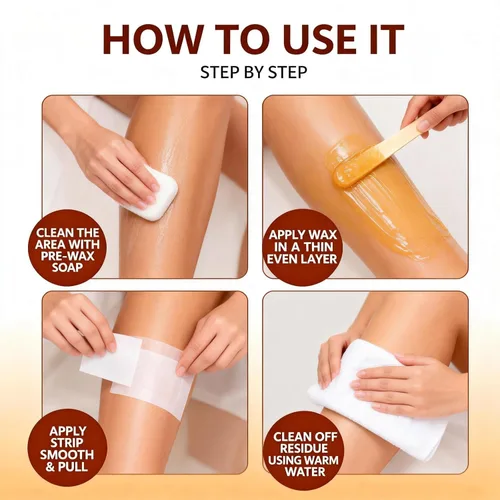 Vista 9 de Kit de depilación con cera de azúcar, 6.35 oz, kit de cera para todo tipo