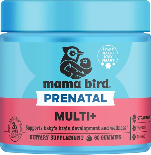Vista 7 de Best Nest Wellness - Mama Bird Postnatal -Vitamina posnatal, una vez al día, hecha con alimentos enteros, mezcla orgánica, L-metilfolato