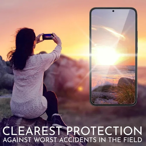 Vista 5 de Inskin Protector de pantalla de vidrio templado para Samsung Galaxy S23 FE 5G de 6.4 pulgadas [2023] – Ultimate 2+2 Set con protector de lente