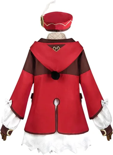 Vista 4 de MayMaxPlay Genshin Impact Cosplay - Disfraz de cosplay de Klee para Halloween conjunto completo