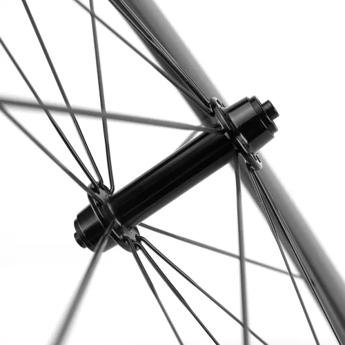 Vista 5 de Ruedas de carbono 700c acabado mate Clincher Road Wheelset 700C 88MM freno de llanta