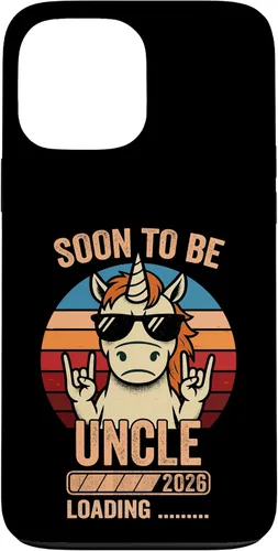 Vista 24 de Soon to Be Uncle 2026 Unicorn Uncle to Be 2026 Case for iPhone 16