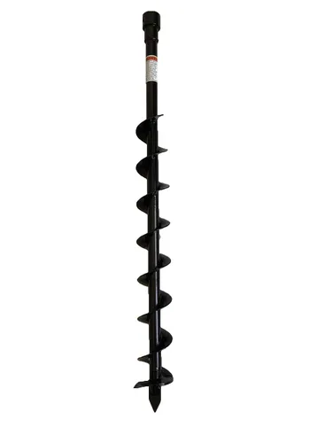 Vista 5 de GardenTrax - Broca en espiral para taladro de tierra, 2 x 36 pulgadas, excavadora de agujeros con taladro de 7/8 pulgadas
