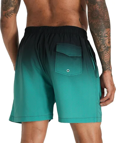 Vista 3 de APTRO - Traje de baño con forro de compresión para hombre, 5 pulgadas, trajes de baño para la playa