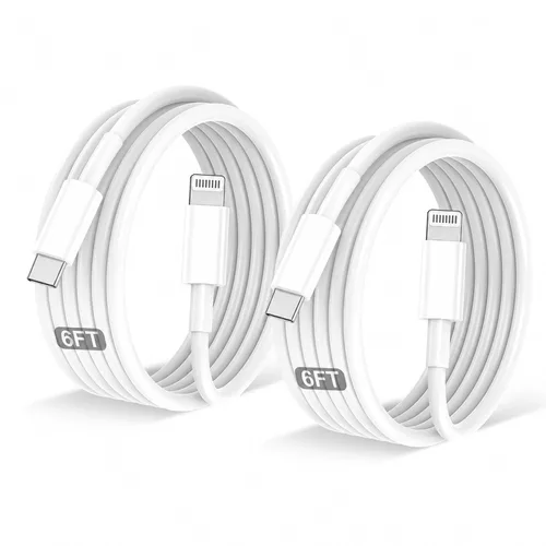 Vista 12 de Paquete de 2 cables de carga para iPhone de 3 pies, Lightning para Apple cable de carga de 3 pies para iPhone 14/13/12/11 Pro/X/Xs Max/XR/8