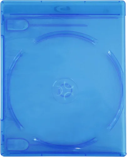 Vista 4 de (5) Cajas de repuesto dobles azules estándar vacías para películas Blu-Ray Disc #BR2R12BL