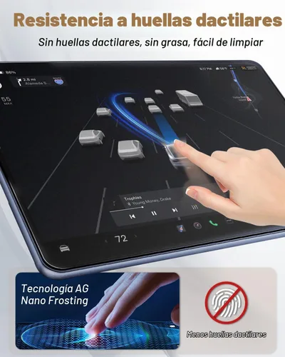 Vista 5 de Protector de pantalla de 15.4 pulgadas para Tesla Model Y Juniper 2025 2026, antirreflejos y 2024-2026 Model 3 Highland Matte Protector de pantalla