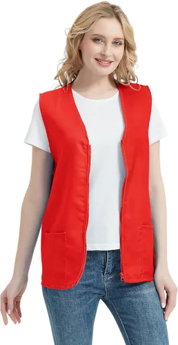 Vista 2 de TopTie Chaleco de actividad voluntaria para adultos, uniforme de supermercado, ropa de trabajo