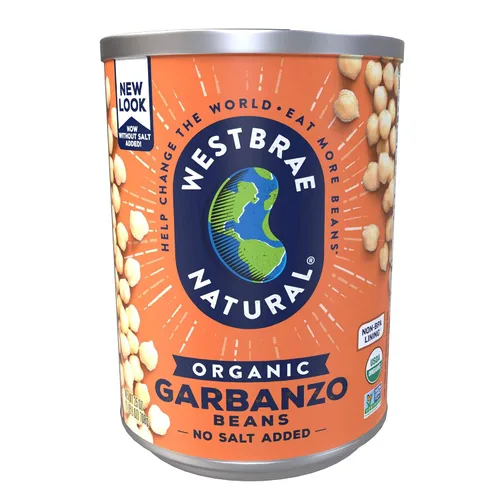 Vista 6 de Westbrae Natural Frijoles negros orgánicos, sin sal añadida, 25 onzas (paquete de 12)