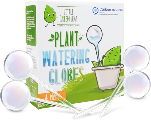 Vista 12 de Little Green Leaf Bombas de Riego Automáticas para Plantas, Insertos de Maceta de Riego Automático (Set de 10) Bombas de Plástico Transparente 6