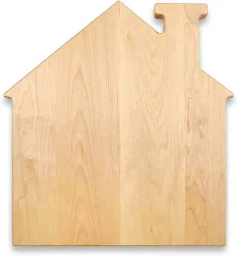 Vista 9 de Creative Gifts International Tablero de madera de casa, 13 x 14 pulgadas, acacia, caja de regalo incluida