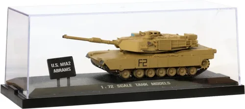 Vista 4 de POCO DIVO US M1A2 Abrams Tank Diecast 1/72 Escaparate Colección Modelo de Acción