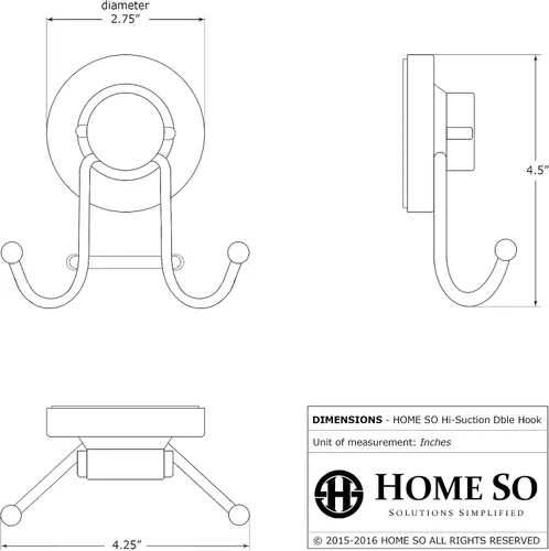 Vista 7 de HOME SO Ganchos con ventosa para toallas de ducha y baño, paquete de 1 – Ganchos de ventosa para colgar toallas, batas y abrigos – azulejos, puerta