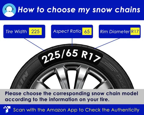 Vista 5 de Snow-Chains - Cadenas de neumáticos de fijación automática de 1 minuto de ajuste rápido, fácil instalación, cadena de tracción universal