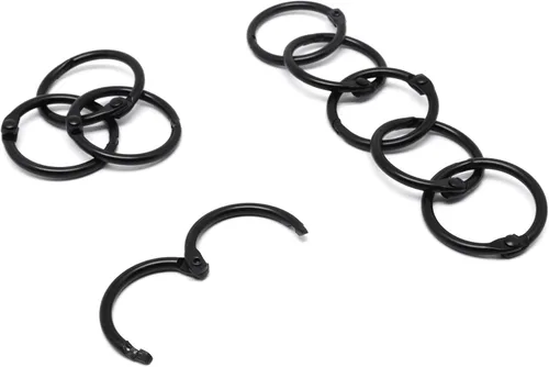 Vista 7 de Anillos pequeños para carpeta de 1 pulgada, anillos para libros 100 piezas, anillos para tarjetas flash, anillos para tarjetas de índice, anillos