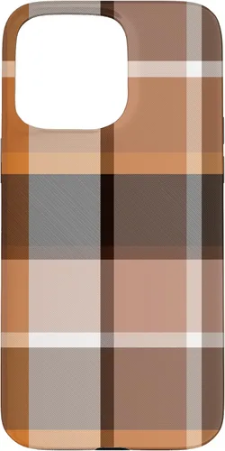 Vista 28 de iPhone 16 Buffalo Check Orange Brown Gingham Scottish Pattern Style Case