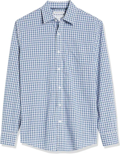 Vista 6 de Tienda Essentials Camisa de popelina para hombre, informal, de manga larga, con ajuste regular
