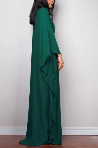 Vista 5 de Vestido largo de caftán para mujer, estilo bohemio, traje de baño, bata de playa, talla única, ropa de descanso