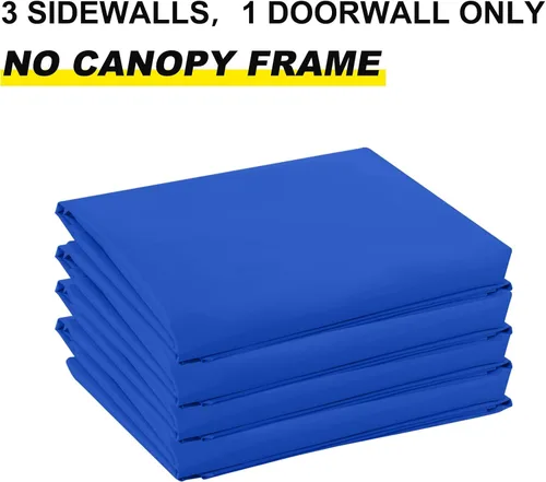 Vista 2 de ABCCANOPY Pared lateral 10x10, azul (solo 4 paredes, NO incluye marco y parte superior)