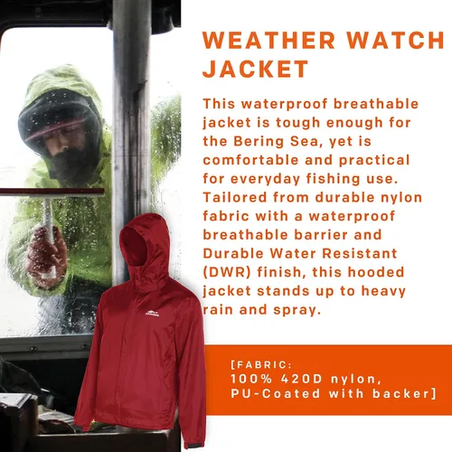 Vista 2 de Grundéns Weather Watch - Chaqueta de pesca con capucha