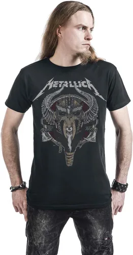 Vista 4 de Metallica Men's Viking Slim Fit T-Shirt Black