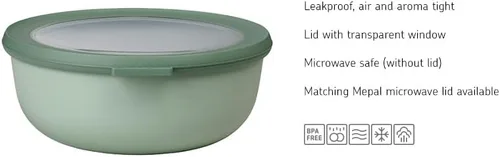Vista 2 de Mepal Multi Bowl Cirqula Round - Recipiente de almacenamiento de alimentos con tapa - Adecuado como caja de almacenamiento hermética