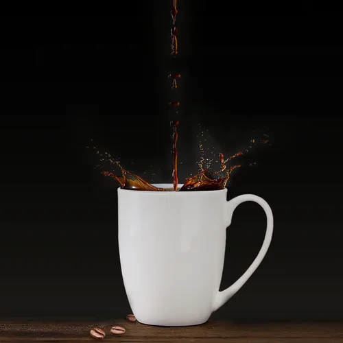 Vista 7 de Chulan Tazas de Café de Porcelana Fina de Hueso Blanca Delgada con Más del 45% de Contenido de Hueso 10 oz, Tazas de Porcelana Ligeras para Espresso