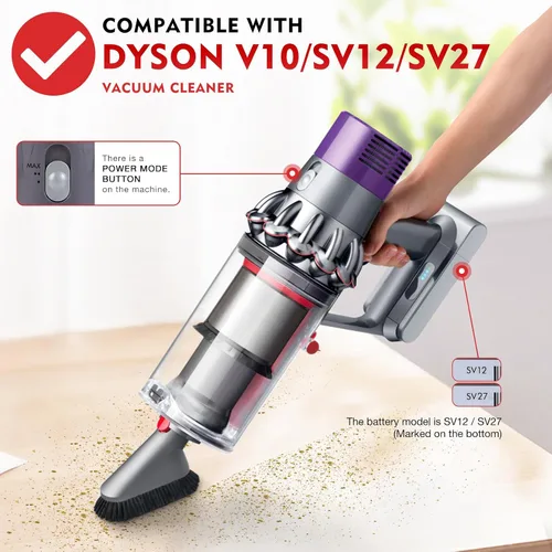 Vista 3 de Parte del contenedor de polvo - Anillo de sellado de repuesto compatible con aspiradora Dyson Cyclone V10 SV12, parte de copa de suciedad