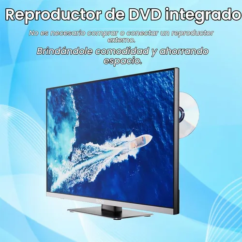 Vista 3 de SYLVOX TV de 12 voltios, televisor inteligente de 22 pulgadas con reproductor de DVD integrado, 1080P Google OS ATSC NTSC WiFi Bluetooth HDMI USB