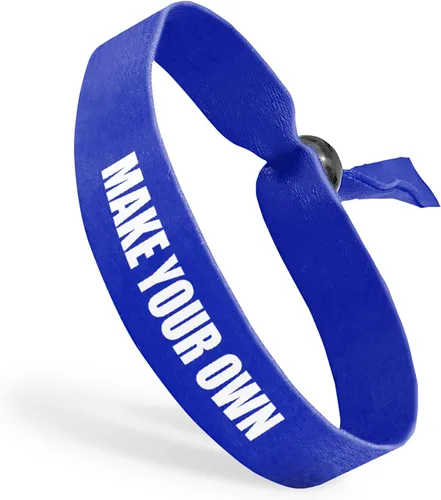 Vista 11 de Pulseras de tela con cuentas ajustables reutilizables Totalmente personalizables Ideal para conciencia, promociones y eventos Disponible a