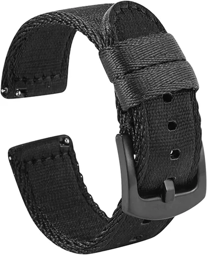 Vista 12 de WOUKUP - Correa de reloj de liberación rápida de nailon Military Style, material de cinturón de seguridad premium, correa de reloj de 0.709 Hebilla