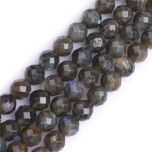 Vista 110 de GEM-Inside - Cuentas sueltas de amatista natural de 0.236 pulgadas (0.236 in), cristal facetado, piedra energética para hacer joyas, 15 pulgadas