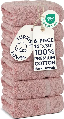 Vista 109 de Chakir Turkish Linens - Toallas turcas de 100% algodón, suaves y absorbentes (juego de 3 toallas personalizables, color aguamarina)