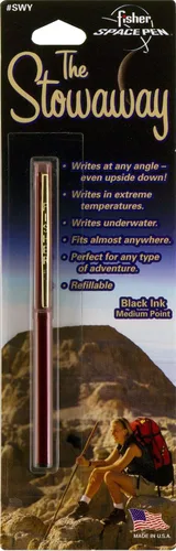 Vista 2 de Fisher Space Pen Stowaway Space Pen con clip, negro (SWY/C-BLACK)