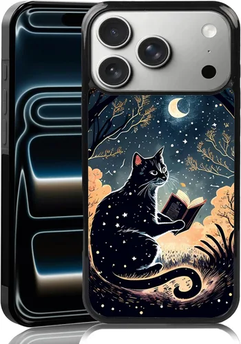 Vista 20 de Elegante funda de teléfono con diseño de gato Marie compatible con iPhone 11, funda de encaje dorado para iPhone, a prueba de golpes, rosa fucsia