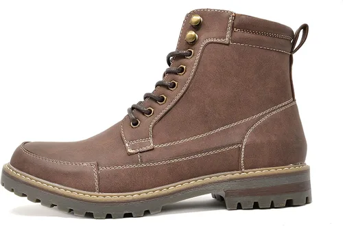 Vista 2 de Bruno Marc - Botas para hombre de combate estilo Oxford para motocicleta
