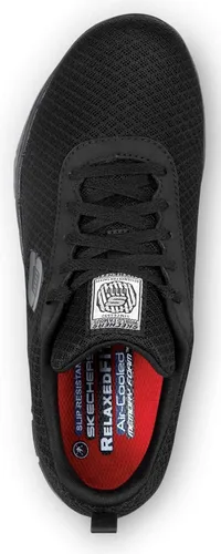 Vista 5 de Skechers Ava MaxTrax - Puntera suave para mujer, antideslizante, baja atlética, Negro