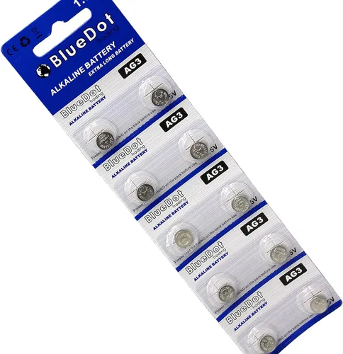 Vista 3 de BlueDot Trading AG3 LR41 SR41 392 196 Pila de moneda de botón alcalino 1.55v Batería para relojes, calculadoras, juguetes, otros productos